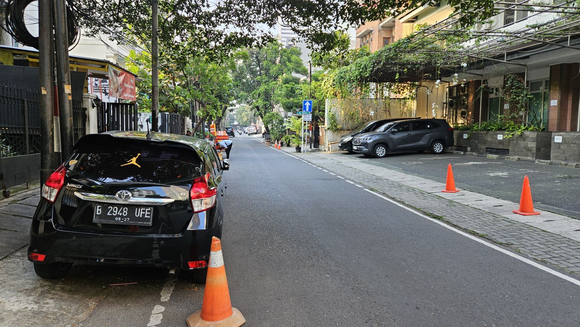 Jalan Riau where hotel on the left side